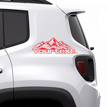 Heckseitige Mountains Vinylaufkleber für Jeep Renegade 3