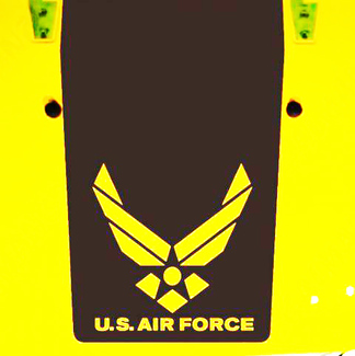 Jeep Wrangler Blackout USAF AIR FORCE Vinyl-Motorhaubenaufkleber TJ LJ JK JKU JKU