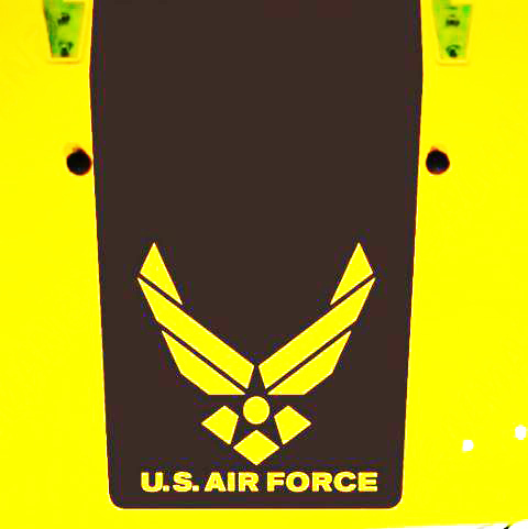 USAF Air Force Blackout Kapuzen Vinylaufkleber für Jeep Wrangler TJ LJ JK JKU