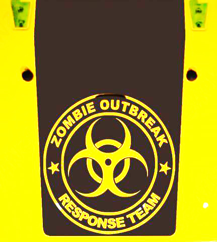 Blackout Zombie-Ausbruch Einsatzteam Kapuzen-Vinylaufkleber für Jeep Wrangler