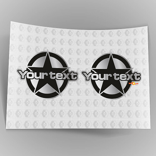 Star-Buchstaben Vinyl-Aufkleber für Jeep Renegade