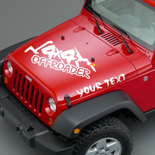 Offroader Schriftzug Motorhauben Vinylaufkleber für Jeep Wrangler 2