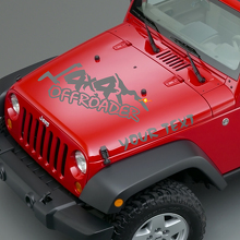 Offroader Schriftzug Motorhauben Vinylaufkleber für Jeep Wrangler 3