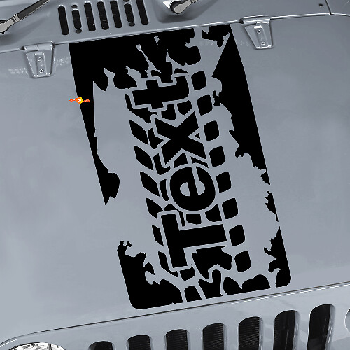 Reifenprofil Motorhauben Vinyl-Aufkleber Decal für Jeep Wrangler JK JKU LJ TJ