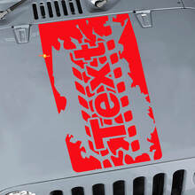Reifenprofil Motorhauben Vinyl-Aufkleber Decal für Jeep Wrangler JK JKU LJ TJ_3