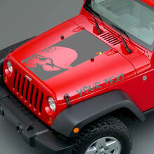 Blackout Metal Mulisha Head Vinyl-Aufkleber für Jeep Wrangler_2
