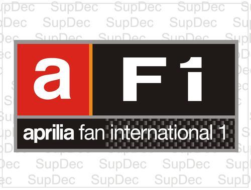 AF1 Aprilia Fan International Racing Vinyl Aufkleber Sticker