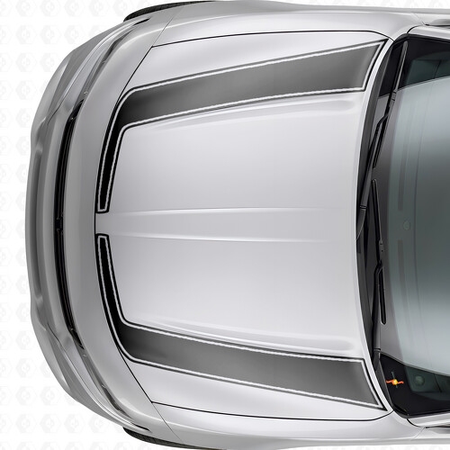 Akzentumriss-Streifen Motorhauben-Vinylaufkleber für Dodge Charger 2015-2026
