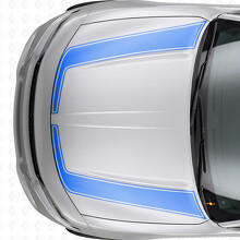 Akzentumriss-Streifen Motorhauben-Vinylaufkleber für Dodge Charger 2015-2026_2