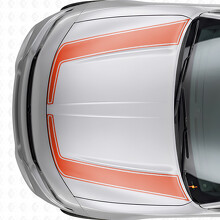 Akzentumriss-Streifen Motorhauben-Vinylaufkleber für Dodge Charger 2015-2026_4