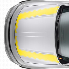 Akzentumriss-Streifen Motorhauben-Vinylaufkleber für Dodge Charger 2015-2026_5