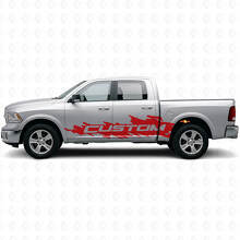Mud Splash Custom Seitliches Vinyl-Aufkleber-Kit für Dodge Ram Rebel 2009–2016_4