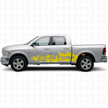 Mud Splash Custom Seitliches Vinyl-Aufkleber-Kit für Dodge Ram Rebel 2009–2016_6