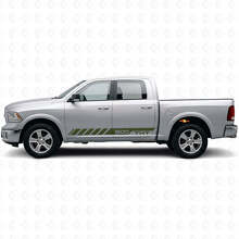 Benutzerdefinierter Stroboskop-Seitenstreifen-Aufkleber aus Vinyl für Dodge Ram Rebel 1500 2009–2016_3