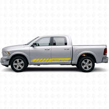 Benutzerdefinierter Stroboskop-Seitenstreifen-Aufkleber aus Vinyl für Dodge Ram Rebel 1500 2009–2016_6
