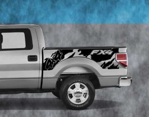 2010 2011 2012 2013 2014–2020 Ford Truck Bed Vinyl Aufkleber Aufkleber F150 FX4 4 x 4 Offroad