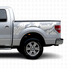 4x4 Offroad-Stil Vinyl-Aufkleber für die hintere Seite von Musclecar Truck 2010-2020_3