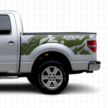 4x4 Offroad-Stil Vinyl-Aufkleber für die hintere Seite von Musclecar Truck 2010-2020_5