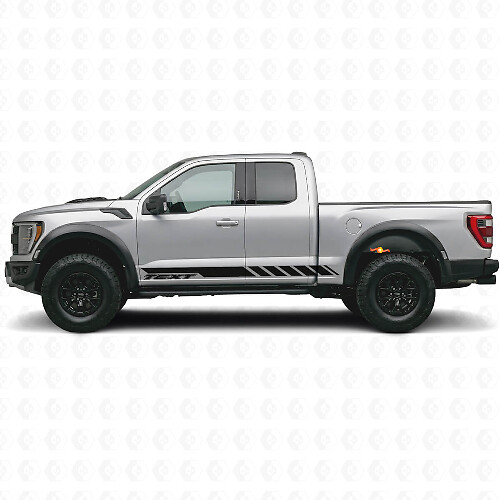 Schachbrett-Muster Custom Seitenstreifen Vinyl-Aufkleber für Musclecar Truck 2010-2020
