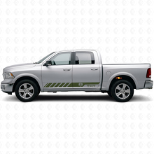 Individuelle Hemi-Stil Seitenstreifen Vinyl-Aufkleber für Dodge Ram Rebel 1500 2009–2016_3