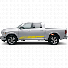 Individuelle Hemi-Stil Seitenstreifen Vinyl-Aufkleber für Dodge Ram Rebel 1500 2009–2016_6