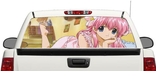 Anime Mädchen Cartoon Heckscheibe Aufkleber Aufkleber Pick-up SUV Auto 3