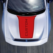 Benutzerdefinierter Text Motorhauben-Folienaufkleber für Dodge Charger Electric_3