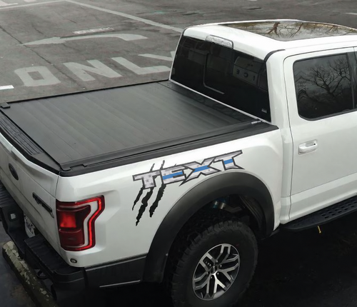 Individuelle Text USA Flaggen Logo Seitenbett Grafiken Aufkleber Sticker für Musclecar Truck Power Truck 2017