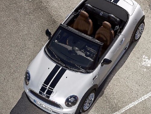 Duale Streifen Hauben- & Kofferraum-Vinylaufkleber-Set für MINI Cooper Roadster