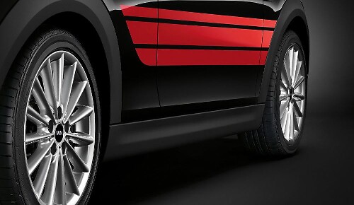 Mini Cooper Seitenstreifen John Cooper Works PRO Streifengrafik