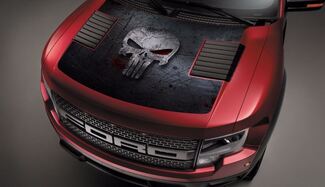 Ford Raptor F-150 Hood Graphics Punisher Skull Vinyl-Aufkleber