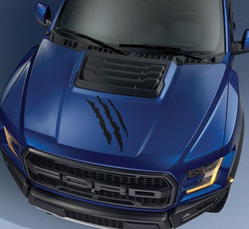 Ford F150 Raptor 2017 Motorhaubenkrallen-Grafikaufkleber