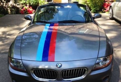 M Performance Style Streifen Motorhaube Vinylaufkleber für BMW Z4