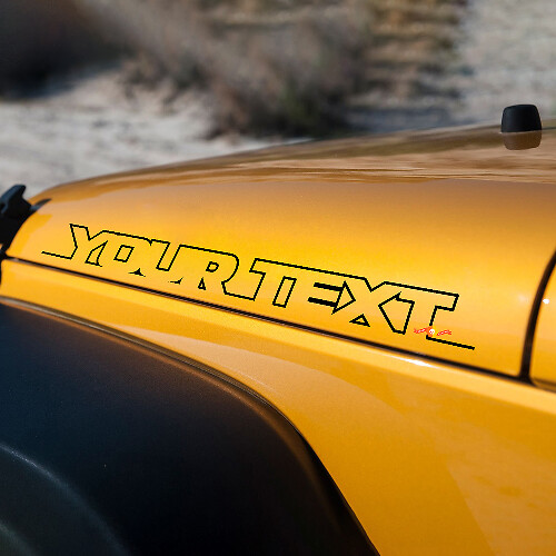 Beschriftung Motorhauben-Seitenaufkleber Vinyl-Aufkleber für Jeep Wrangler Rubicon Sahara