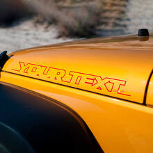 Aufschrift Motorhaube Seiten Vinyl-Aufkleber Set für Jeep Wrangler Rubicon Sahara_3