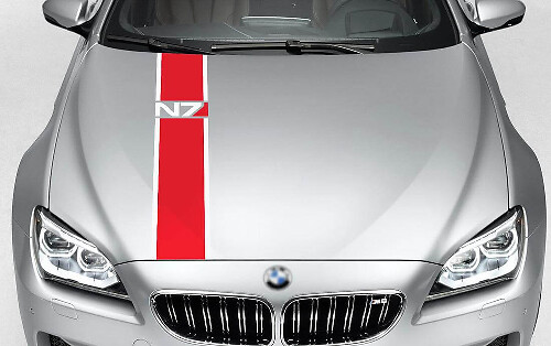 Mass Effect N7 Inspirierter Motorhauben-Streifen Vinyl-Aufkleber für Autos