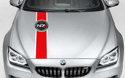 Mass Effect N7 Logo Systems Alliance Navy ALLIANCE SPECIAL FORCES Motorhaubenaufkleber