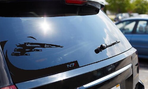 Mass Effect Normandy SR2 N7 Heckscheiben-Vinylaufkleber
