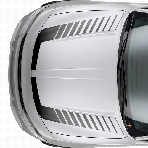 Strobe Style Akzentstreifen Motorhauben-Vinylaufkleber für Dodge Charger 2015-2026_1
