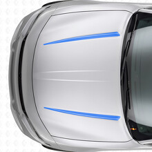 Doppelte Tnin-Streifen Motorhaubenaufkleber Vinylaufkleber für Dodge Charger 2015-2026_2