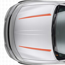 Doppelte Tnin-Streifen Motorhaubenaufkleber Vinylaufkleber für Dodge Charger 2015-2026_4