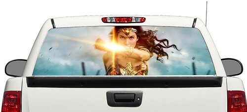 Wonder Women Heckscheiben Vinylaufkleber für Pick-up Trucks SUVs