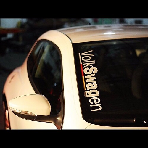 Volkswagen Schriftzug Windschutzscheiben Vinylaufkleber für Volkswagen Käfer