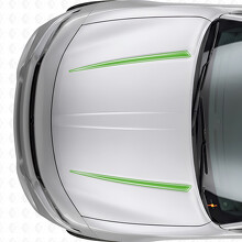Doppelte Tnin Umrissstreifen Motorhauben-Vinylaufkleber für Dodge Charger 2015-2026_3