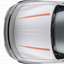 Doppelte Tnin Umrissstreifen Motorhauben-Vinylaufkleber für Dodge Charger 2015-2026_4