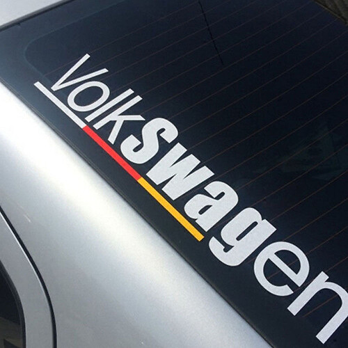 Kreativer VW Windschutzscheiben-Vinylaufkleber für Volkswagen Autos