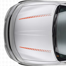 Duale Tnin Strobe-Streifen Motorhauben Vinyl-Aufkleber Sticker für Dodge Charger 2015-2026_4