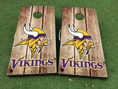 Minnesota Vikings Cornhole Brettspiel-Aufkleber Vinylfolie mit laminierter Folie