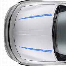 Duale individuelle Streifen Motorhauben Vinylaufkleber für Dodge Charger 2015-2026_2