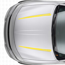 Duale individuelle Streifen Motorhauben Vinylaufkleber für Dodge Charger 2015-2026_5